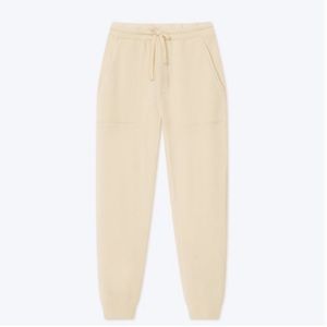 Nanushka Shay Creme Organic Fleece High waisted Sweatpants Large NWT Drawstring